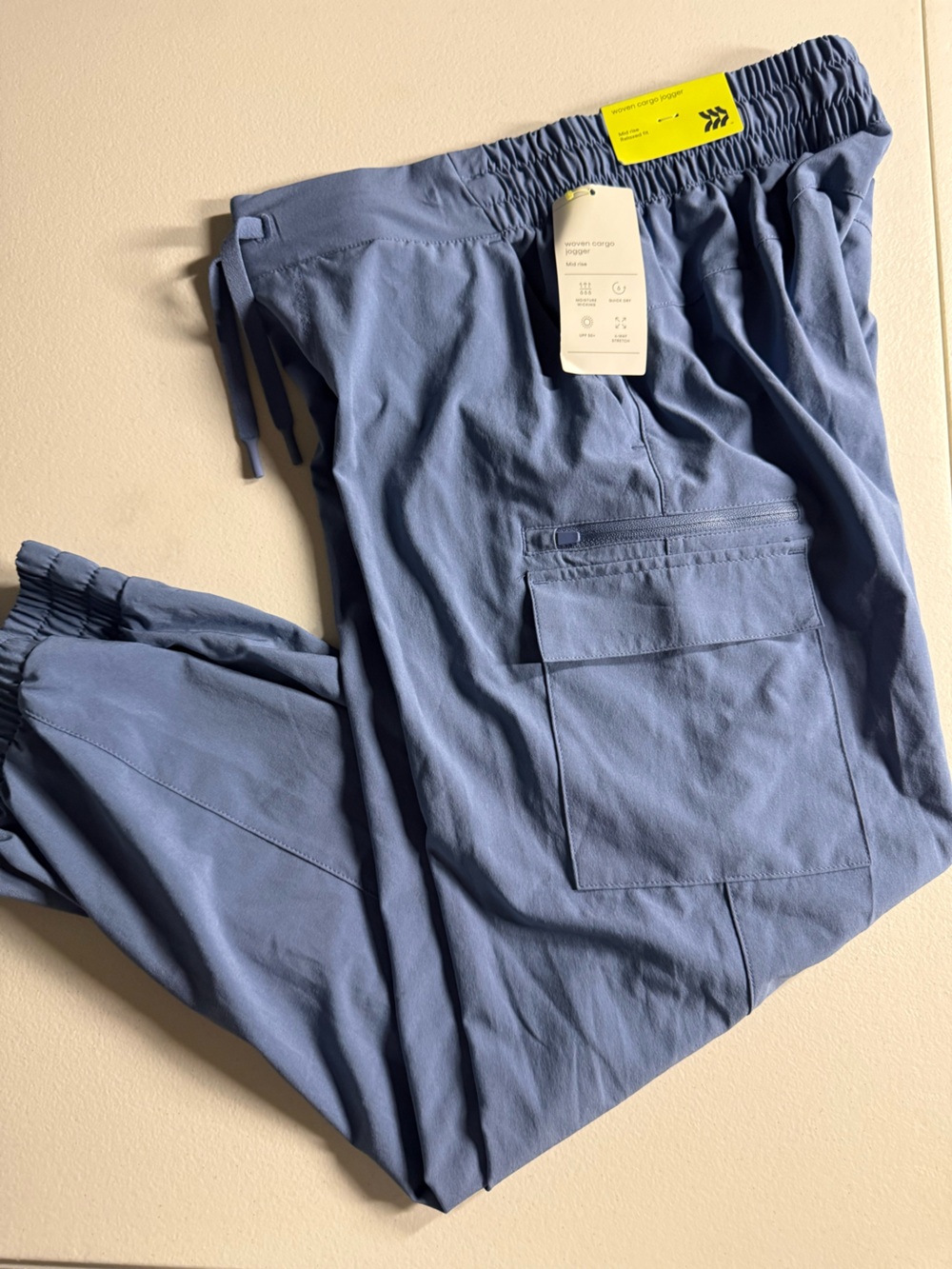 Girls' Woven Cargo Jogger Pants - All In Motion 
Slate Blue  size 10-12 NWT